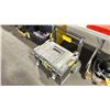 Image 1 : DEWALT PORTABLE JOB SITE TOOL BOX WITH ASSORTED INDUSTRIAL C-CLAMPS & TOOL CONTENTS