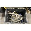 Image 2 : DEWALT PORTABLE JOB SITE TOOL BOX WITH ASSORTED INDUSTRIAL C-CLAMPS & TOOL CONTENTS