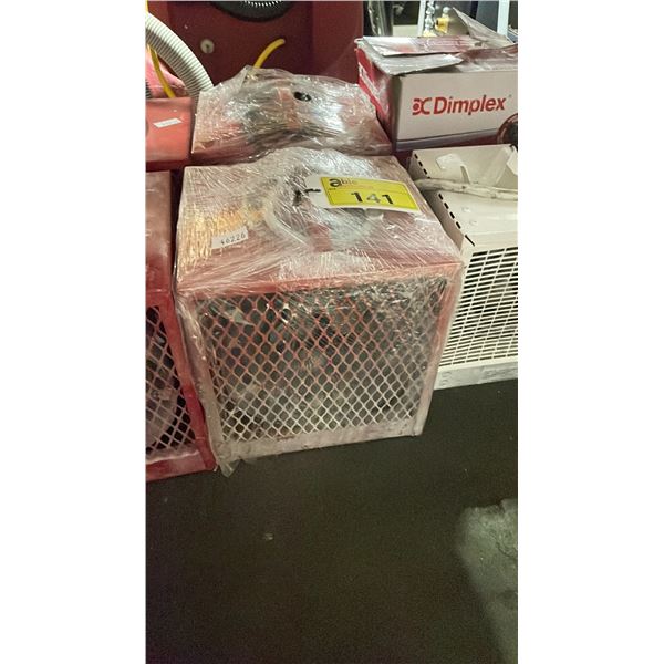 2 ASSORTED COMMERCIAL INDUSTRIAL ELECTRIC PORTABLE JOB SITE HEATERS