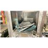 Image 2 : STAINLESS STEEL COMMERCIAL 230V SINGLE TRAY PASS THROUGH DISHWASHER WITH ASSORTED PARTS