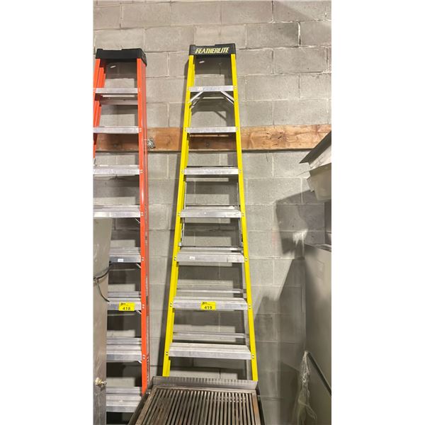 FEATHERLITE 10' YELLOW CARBON / ALUMINUM INDUSTRIAL STEP LADDER