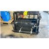 Image 1 : BLACK METAL 24" CONNECTION COMMERCIAL MINI SKID STEER FORK ATTACHMENT SET INCLUDING HEADACHE RACK &