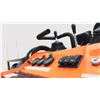 Image 4 : EGN EG36C ORANGE 420CC GAS POWERED RUBBER TRACK RIDE ON HYDRAULIC MINI SKID STEER/LOADER WITH