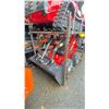 Image 2 : EGN 323W RED 420CC GAS POWERED PNEUMATIC TIRE RIDE ON HYDRAULIC MINI SKID STEER/LOADER WITH