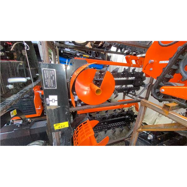 GIYI INDUSTRIAL HYDRAULIC Y-D380 26 TOOTH TRENCHER ATTACHMENT