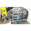 Image 1 : GIYI D-CYHC BLACK 2,645 LBS CAPACITY HYDRAULIC SKID STEER SIDE SHIFT LOADER ATTACHMENT WITH 5' FORKS