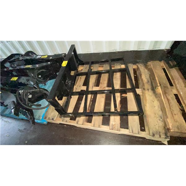 GIYI GY-PDQ BLACK SKID STEER 1M LAND LEVELER ATTACHMENT