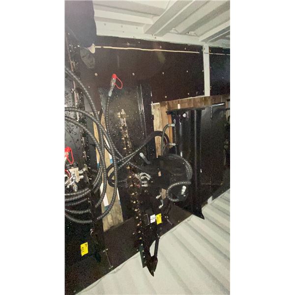 GIYI GY-DLLJ BLACK 5' HYDRAULIC SKID STEER HEDGE TRIMMER ATTACHMENT