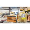 Image 2 : 3 SHELVES OF ASSORTED INDUSTRIAL FASTENERS, 2 ROLLS OF COPPER WIRE, & HEAVY DUTY 5 TIER STORAGE