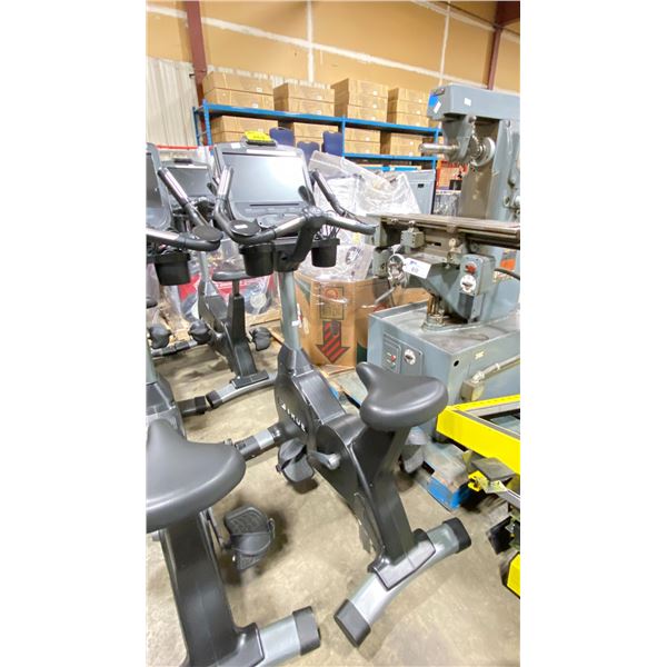 TRUE POLAR COMMERCIAL ELECTRIC UPRIGHT EXERCISE BIKE WITH TOUCH SCREEN DISPLAY, USB INPUT,