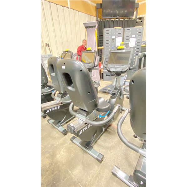 TRUE POLAR COMMERCIAL ELECTRIC RECUMBENT BIKE WITH TOUCH SCREEN DISPLAY, USB INPUT,