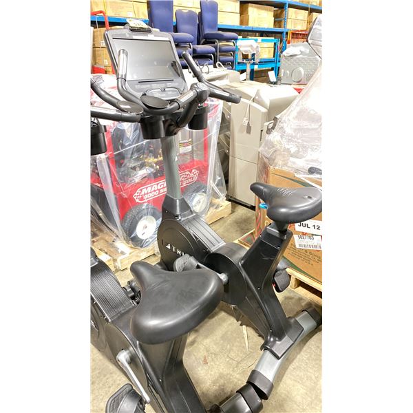 TRUE POLAR COMMERCIAL ELECTRIC UPRIGHT EXERCISE BIKE WITH TOUCH SCREEN DISPLAY, USB INPUT,