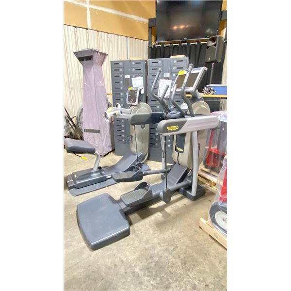 TECHNOGYM COMMERCIAL ELECTRIC ELLIPTICAL CROSSTRAINER WITH TOUCH SCREEN DISPLAY, USB INPUT, RCA