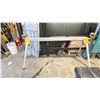 Image 2 : DWALT DWX723 PORTABLE HEAVY DUTY FOLDING MITER SAW STAND & MAKITA FOLDING MOBILE TABLE SAW STAND