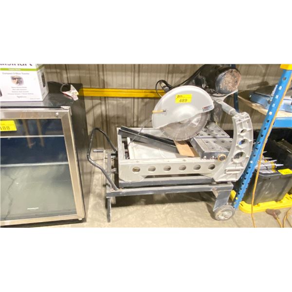 PROFESSIONAL BS355 INDUSTRIAL ELECTRIC 14" MOBILE MASONRY SAW WITH BLADE
