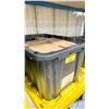 Image 2 : BLACK PLASTIC BIN OF ASSORTED WEISER DOOR LOCK / HANDLES *BIN INCLUDED*