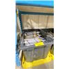 Image 2 : BLACK PLASTIC BIN OF ASSORTED HEAVY DUTY TILE BOND *BIN INCLUDED*