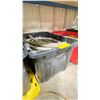 Image 2 : BLACK PLASTIC BIN OF ASSORTED HEAVY DUTY STAINLESS STEEL BRAIDED HOSE *BIN INCLUDED*