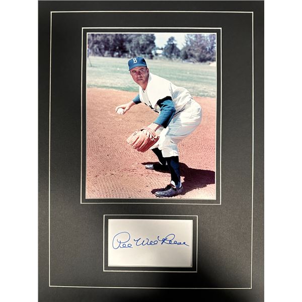 Pee Wee Reese Autographed Display