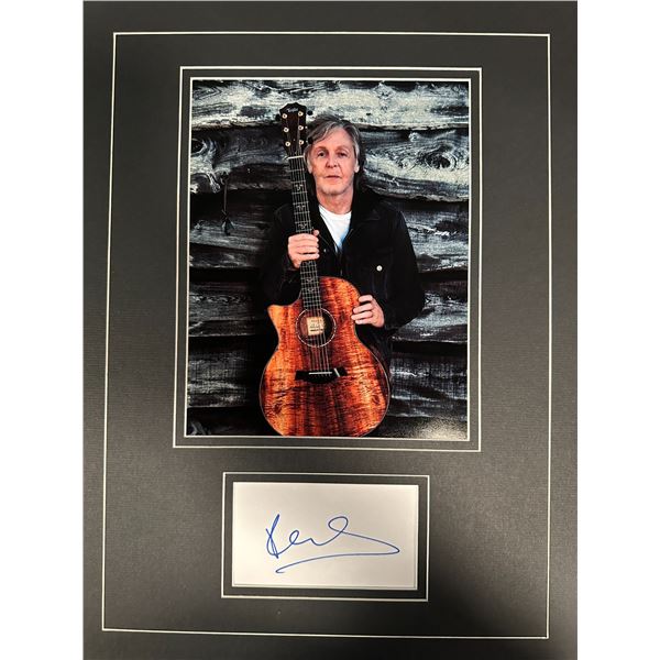 Paul McCartney Autographed Display
