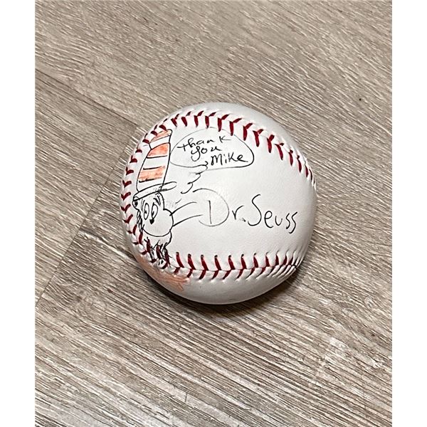 Dr.Seuss Autographed Baseball