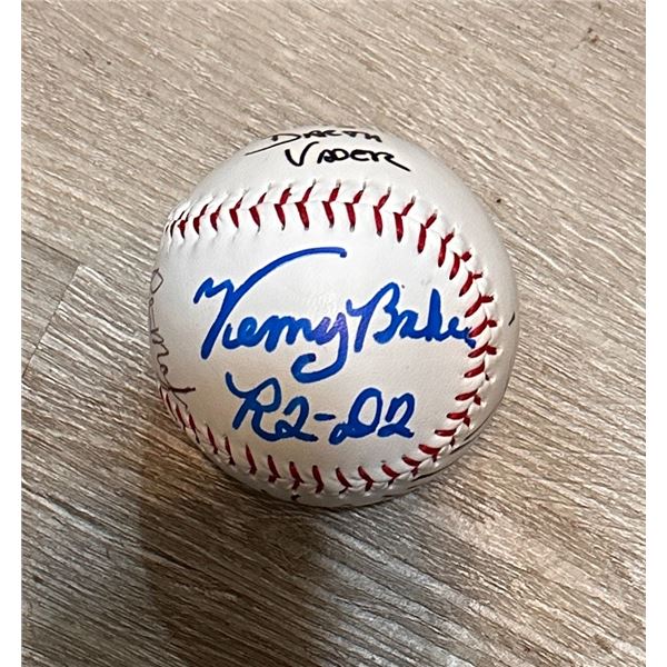 Star Wars Autographed Baseball