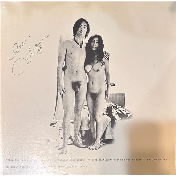 John Lennon Autographed Rare 2 Virgins Album