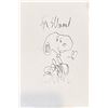 Image 1 : Snoopy Autographed Handdrawn Charles Schulz Sketch