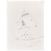 Image 1 : Snoopy Autographed Handdrawn Charles Schulz Sketch