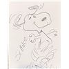 Image 1 : Snoopy Autographed Handdrawn Charles Schulz Sketch