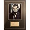 Image 1 : John F. Kennedy Autographed Display