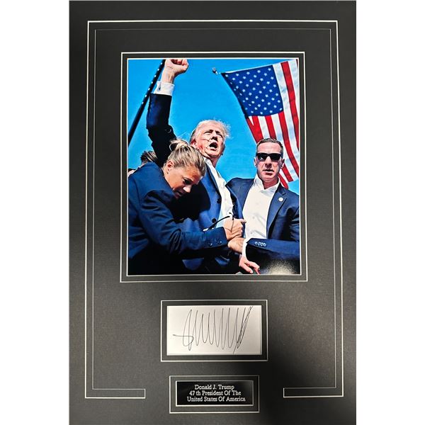 Donald Trump Autographed Display