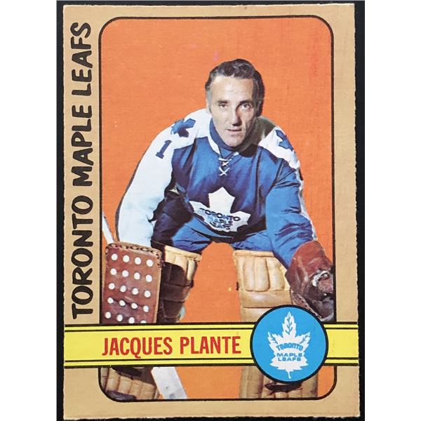 1972-73 O-PEE-CHEE JACQUES PLANTE (HOF)