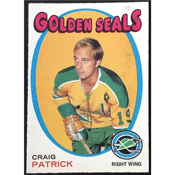 1971-72 O-PEE-CHEE CRAIG PATRICK ROOKIE CARD