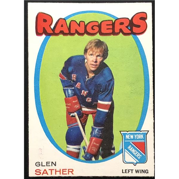 1971-72 O-PEE-CHEE GLEN SATHER (HOF)