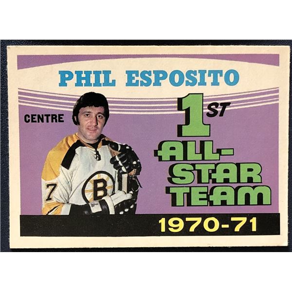 1971-72 O-PEE-CHEE PHIL ESPOSITO (HOF) AS