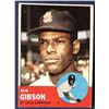 Image 1 : 1963 TOPPS BOB GIBSON (HOF)