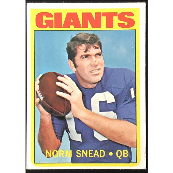 1972 TOPPS NORM SNEAD