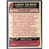 Image 2 : 1977 TOPPS LEROY SELMON (HOF) ROOKIE CARD