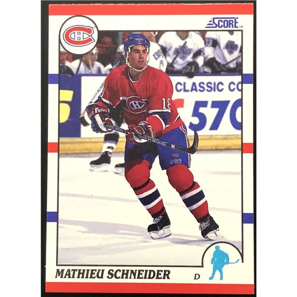 1990-91 SCORE MAT SCHNEIDER ROOKIE CARD
