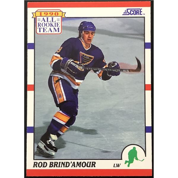 1990-91 SCORE ROD BRIND'AMOUR (HOF) ROOKIE CARD