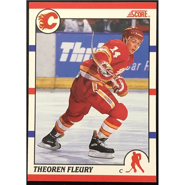 1990-91 SCORE THEOREN FLEURY ROOKIE CARD