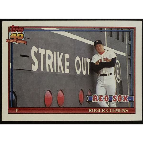 1991 TOPPS ROGER CLEMENS