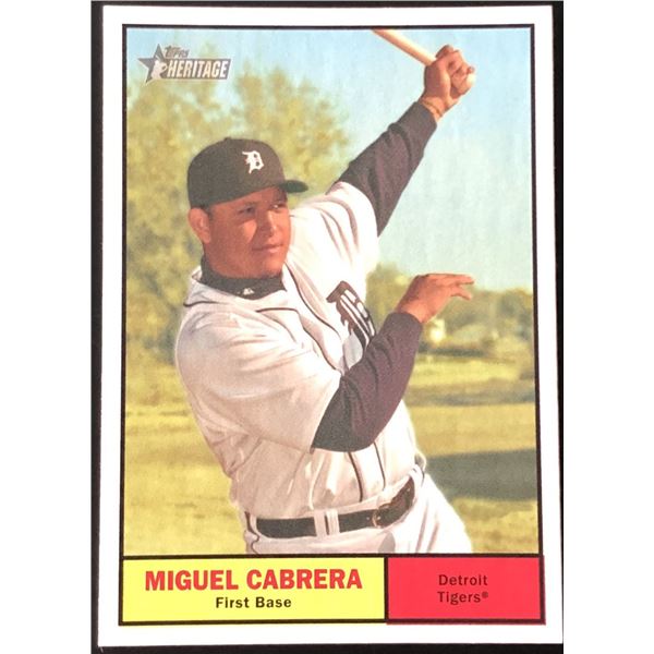 2010 TOPPS HERITAGE MIGUEL CABRERA