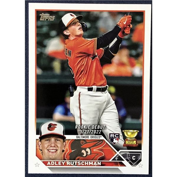 2023 TOPPS ADLEY RUTSCHMAN ROOKIE CARD