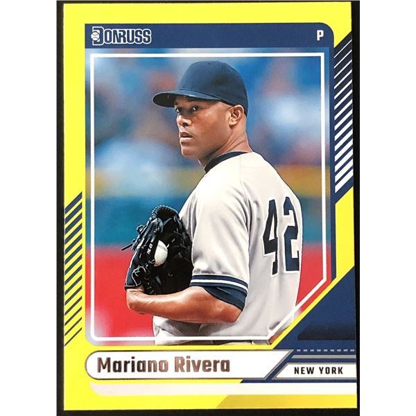 2024 DONRUSS YELLOW FLOOD MARIANO RIVERA (HOF)