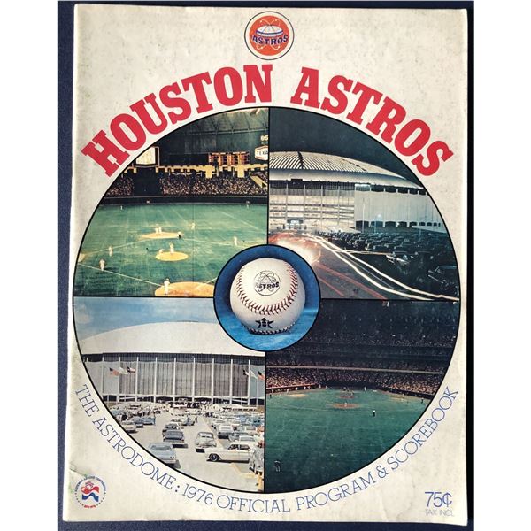 HOUSTON ASTROS 1976 GAME PROGRAM
