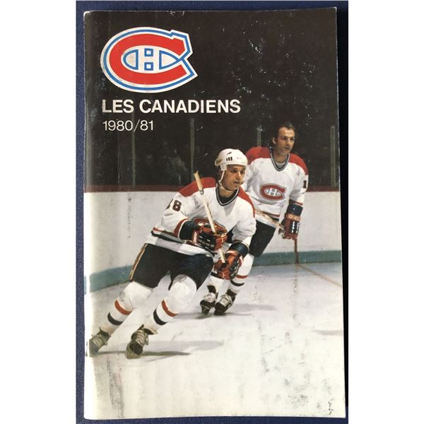 MONTREAL CANADIENS 1980-81 MEDIA GUIDE