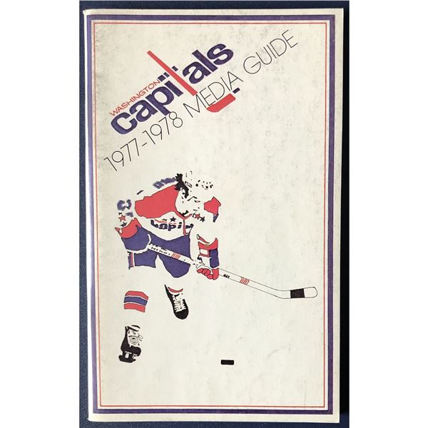 WASHINGTON CAPITALS 1977-78 MEDIA GUIDE