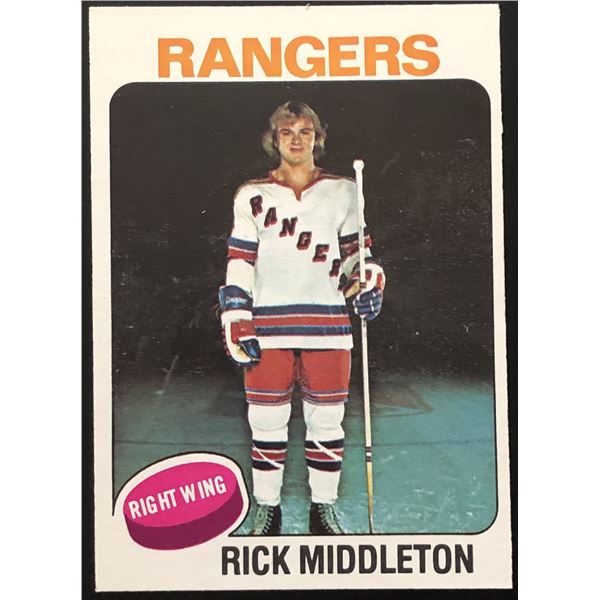 1975-76 O-PEE-CHEE RICK MIDDLETON (HOF) ROOKIE CARD